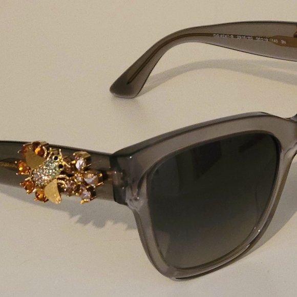 Authentic Dolce and Gabbana Sunglasses #DG 4742b Crystal Grey Sunglasses